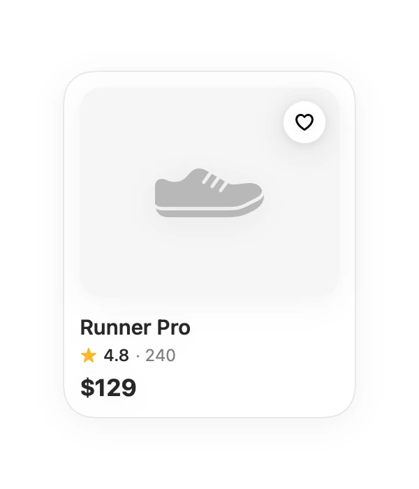 Product Card preview