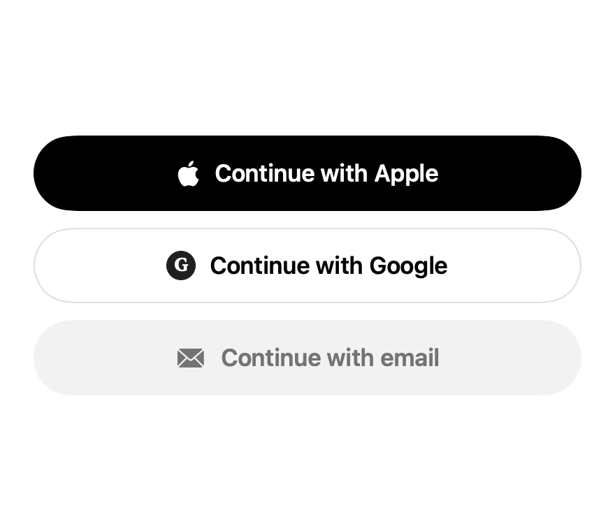 Social Auth Buttons preview
