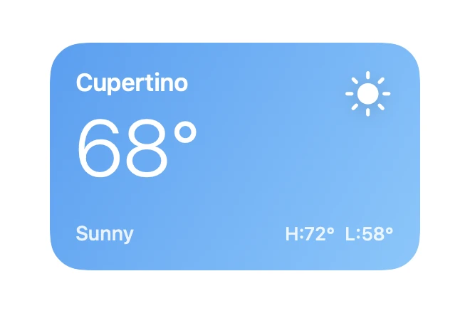 Weather Card preview